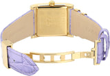 Versace Day Glam Chronograph Gold Dial Purple Leather Strap Watch for Women - VQF040015 Authentic Buy Shop Now