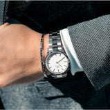 Daniel Wellington Iconic White Dial Silver Steel Strap Watch For Men - DW00100341 Authentic Buy Shop Now