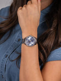 Guess G Twist Diamonds Silver Dial Silver Steel Strap Watch For Women - W1201L1 Authentic Buy Shop Now