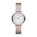 Emporio Armani Mother of Pearl Dial Two Tone Stainless Steel Watch For Women - AR11094 Authentic Buy Shop Now