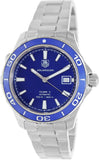 Tag Heuer Aquaracer Calibre 5 Automatic Blue Dial Silver Steel Strap Watch for Men - WAK2111.BA0830 Authentic Buy Shop Now