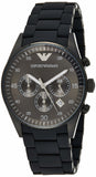 Emporio Armani Sportivo Chronograph Black Dial Black Stainless Steel Watch For Men - AR5889 Authentic Buy Shop Now