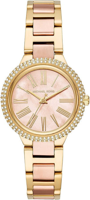 Michael Kors Taryn Rose Gold Dial Two Tone Steel Strap Watch For Women - MK6564 Authentic Buy Shop Now