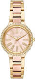 Michael Kors Taryn Rose Gold Dial Two Tone Steel Strap Watch For Women - MK6564 Authentic Buy Shop Now