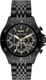 Michael Kors Bayville Chronograph Black Dial Black Steel Strap Watch For Men - MK8750 Authentic Buy Shop Now