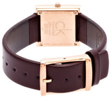 Calvin Klein Mark White Dial Brown Leather Strap Watch for Women - K3R236G6 Authentic Buy Shop Now