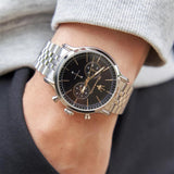 Maserati Epoca Chronograph Black Dial Silver Steel Strap Watch For Men - R8873618017 Authentic Buy Shop Now
