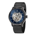 Maserati Epoca Automatic Skeleton Blue Dial Mesh Bracelet Watch For Men - R8823118002 Authentic Buy Shop Now