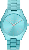 Michael Kors Slim Runway Blue Dial Blue Steel Strap Watch For Women - MK4525 Authentic Buy Shop Now