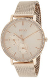 Hugo Boss Infinity Carnation Gold Dial Gold Mesh Bracelet Watch for Women - 1502519 Authentic Buy Shop Now