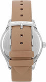 Michael Kors Layton Mother of Pearl White Dial Brown Leather Strap Watch For Women - MK2910 Authentic Buy Shop Now