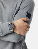 Hugo Boss Peak Black Dial Silver Steel Strap Watch for Men - 1513762 Authentic Buy Shop Now