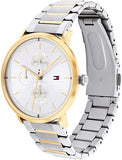 Tommy Hilfiger Blake Silver Dial Two Tone Steel Strap Watch for Women - 1781908 Authentic Buy Shop Now