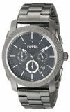 Fossil Machine Chronograph Black Dial Grey Steel Strap Watch for Men - FS4662 Authentic Buy Shop Now