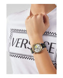 Versace Sports Tech Chronograph Silver Dial Black Rubber Strap Watch for Women - VELT00519 Authentic Buy Shop Now