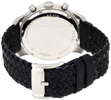 Fossil Pilot 54 Chronograph Black Dial Black Leather Strap Watch for Men - FS5181 Authentic Buy Shop Now