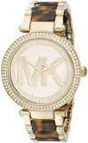 Michael Kors Parker Chronograph Gold Dial Two Tone Steel Strap Watch for Women - MK6109 Authentic Buy Shop Now