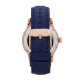 Fossil Townsman Twist Skeleton Blue Dial Blue Leather Strap Watch for Men - ME1138 Authentic Buy Shop Now