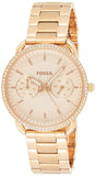 Fossil Tailor Rose Gold Dial Rose Gold Steel Strap Watch for Women - ES4264 Authentic Buy Shop Now