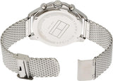 Tommy Hilfiger Dean Chronograph White Dial Silver Mesh Bracelet Watch for Men - 1791277 Authentic Buy Shop Now
