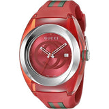 Gucci Sync XXL Quartz Orange Dial Orange Rubber Strap Unisex Watch - YA137108 Authentic Buy Shop Now