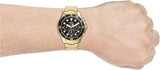 Fossil FB-03 Chronograph Black Dial Gold Steel Strap Watch for Men - FS5727 Authentic Buy Shop Now