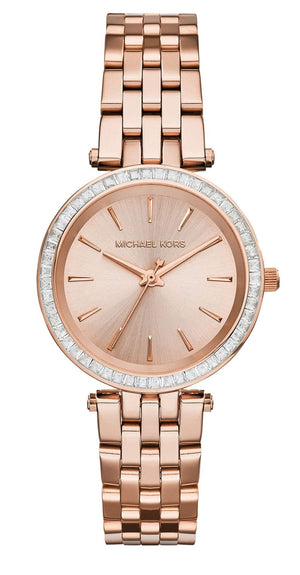Michael Kors Darci Rose Gold Dial Rose Gold Stainless Steel Strap Watch for Women - MK3366 Authentic Buy Shop Now