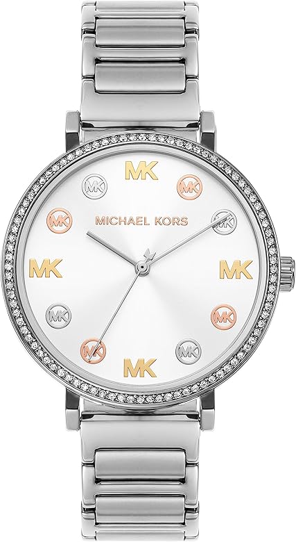 Michael Kors Addyson Quartz Silver Dial Silver Steel Strap Watch for Women - MK7417 Authentic Buy Shop Now