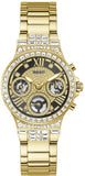 Guess Moonlight Diamonds Gold Dial Gold Steel Strap Watch for Women - GW0320L5 Authentic Buy Shop Now