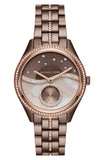 Michael Kors Lauryn Rose Gold Dial Brown Steel Strap Watch for Women - MK3757 Authentic Buy Shop Now