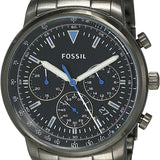 Fossil Goodwin Chrono Analog Black Dial Grey Steel Strap Watch for Men - FS5518 Authentic Buy Shop Now