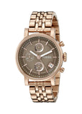 Fossil Boyfriend Chronograph Brown Dial Rose Gold Steel Strap Watch for Women - ES3494 Authentic Buy Shop Now