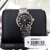 Marc Jacobs Blade Black Dial Silver Steel Strap Watch for Women - MBM8672 Authentic Buy Shop Now