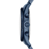 Michael Kors Lexington Chronograph Blue Dial Blue Steel Strap Watch for Men - MK8480 Authentic Buy Shop Now