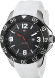 Tommy Hilfiger Sport Black Dial White Rubber Strap Watch for Men - 1790986 Authentic Buy Shop Now