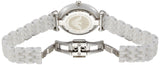 Emporio Armani Giannti T Bar Quartz Mother of Pearl Dial White Steel Strap Watch For Women - AR1485 Authentic Buy Shop Now