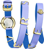 Versace V-Flare Silver Dial Purple Leather Strap Watch for Women - VEBN00318 Authentic Buy Shop Now