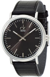 Calvin Klein Surround Black Dial Black Leather Strap Watch for Men - K3W211C1 Authentic Buy Shop Now