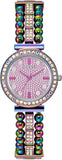 Guess Intricate Iridescent Crystals Purple Dial Purple Steel Strap Watch for Women - GW0401L4 Authentic Buy Shop Now