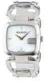 Gucci G-Class Mother of Pearl Dial Silver Steel Strap Watch For Women - YA125404 Authentic Buy Shop Now