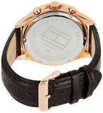 Tommy Hilfiger Luke Quartz White Dial Brown Leather Strap Watch for Men - 1791118 Authentic Buy Shop Now