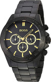 Hugo Boss Ikon Black Dial Black Steel Strap Watch for Men - 1513278 Authentic Buy Shop Now
