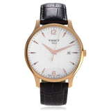 Tissot T Classic Tradition White Dial Brown Leather Strap Watch For Men - T063.610.36.037.00 Authentic Buy Shop Now