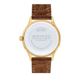 Movado Heritage Celestograf Navy Blue Dial Brown Leather Strap Watch For Women - 3650010 Authentic Buy Shop Now