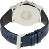 Emporio Armani Dress Quartz Blue Dial Blue Leather Strap Watch For Men - AR2501 Authentic Buy Shop Now