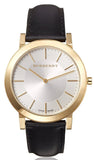 Burberry The City Gold Dial Black Leather Strap Watch for Men - BU2353 Authentic Buy Shop Now