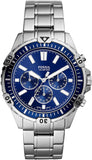 Fossil Garrett Chronograph Blue Dial Silver Steel Strap Watch for Men - FS5623 Authentic Buy Shop Now