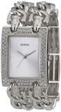 Guess Mod Heavy Metal Diamonds Silver Dial Silver Steel Strap Watch for Women - W95088L1 Authentic Buy Shop Now