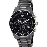 Emporio Armani Black Ceramic Chronograph Black Dial Watch For Men - AR1421 Authentic Buy Shop Now