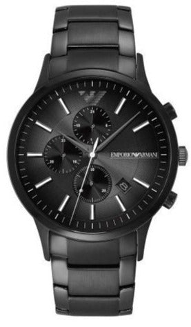 Emporio Armani Analog Chronograph Black Dial Black Steel Strap Watch For Men - AR11531 Authentic Buy Shop Now